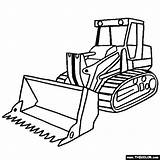 Coloring Bulldozer Pages Construction Loader Truck Drawing Trucks Online Kids Equipment Heavy Ice Cream Simple Clipart Printable Color Tractor Front sketch template