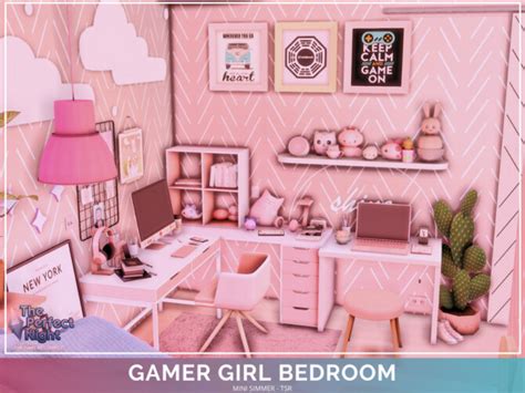 gamer girl bedroom  mini simmer  tsr sims  updates
