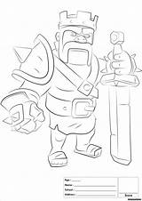 Clash Clans Troops Coloringbay Barbarian sketch template