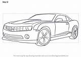 Camaro Draw Chevrolet Drawing Car Easy Step Sports Drawings Cars Sketch Drawingtutorials101 Simple Beautiful Make Pencil Trucks Tutorial sketch template