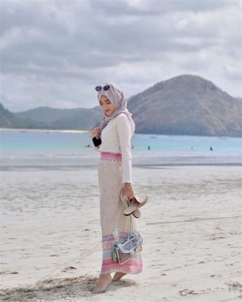 Outfit Hijab Di Pantai Inspirasi Fashion