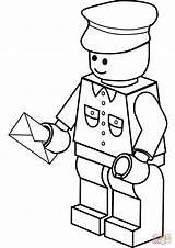 Lego Coloring Man Pages Postman Post Mailman Drawing Office Printable Color City Getdrawings Team Dolls Toys Colorings Coloringpagesonly sketch template