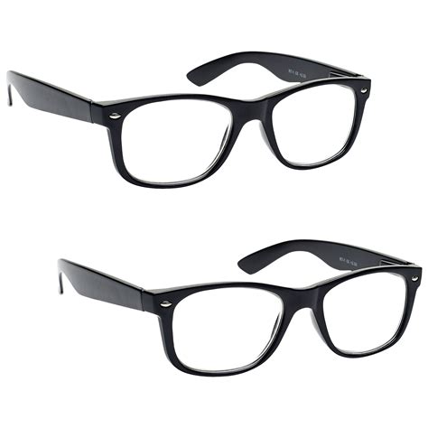 2 packs mens large designer style reading glasses spring hinges uv