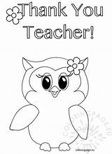 Teacher Coloring Appreciation Pages Thank Printable Owl Ever Kids Color Sheets Sheet Template Card Week Quotes Print Kindergarten Getdrawings Getcolorings sketch template