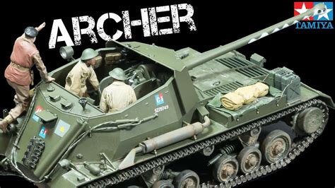 british archer tank destroyer tamiya  model kit youtube