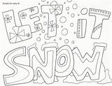 Coloring Winter Pages Snow Printable Christmas Cute Wonderland Kids Color Plow Sheets Doodle Leopard Crayola Let Printables Alley Hephaestus Snowflake sketch template