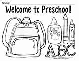 School Coloring Pages Back Pre Classrooms sketch template