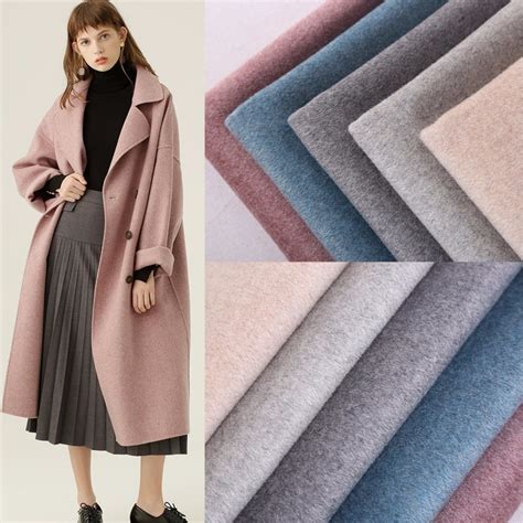 mixed double faced  wool fabric autumn winter coat woolen fabrics wholesale gsm  fabric
