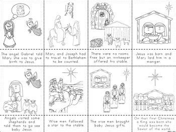 christmas nativity story easy reader sequencing  teachers toolkit