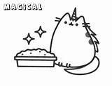 Pusheen Coloring Pages Cat Printable Cute Unicorn Magical Colouring Magic Kids Birthday Color Print Easy Getcolorings Getdrawings Bettercoloring Xcolorings Draw sketch template