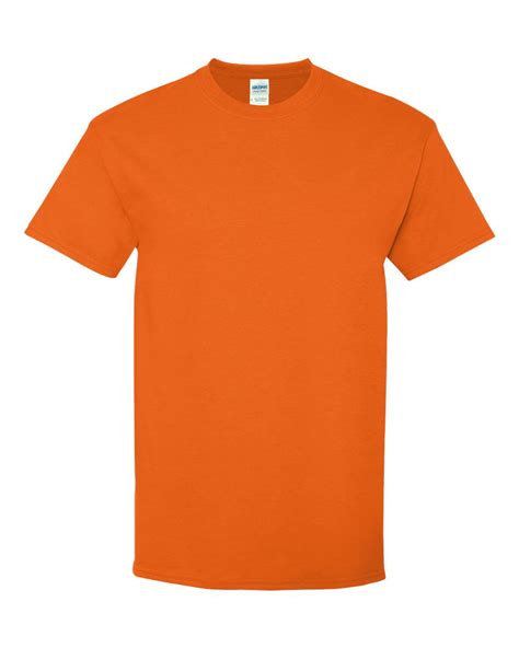 gildan gildan  heavy cotton mens  shirt orange large