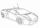 Lamborghini Aventador Coloring sketch template