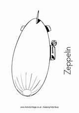 Zeppelin sketch template