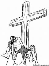 Crucifixion Resurrection sketch template