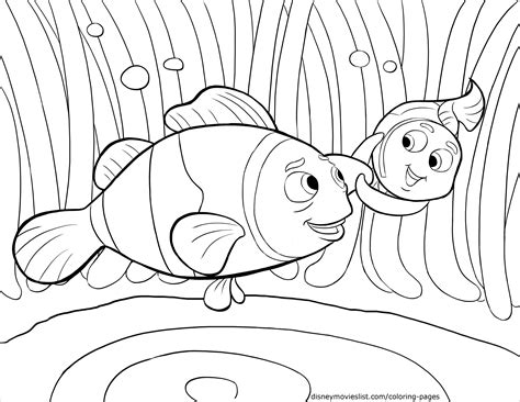 clownfish coloring pages coloringbay