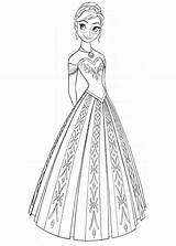 Anna Princess Coloring Pages Frozen Categories Printable sketch template
