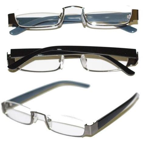 Reading Glasses Topless Half Eye Delicate Reader ~ Hematite Gray Frame