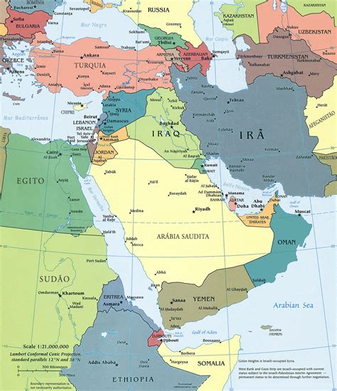 guerra en el oriente medio mapa