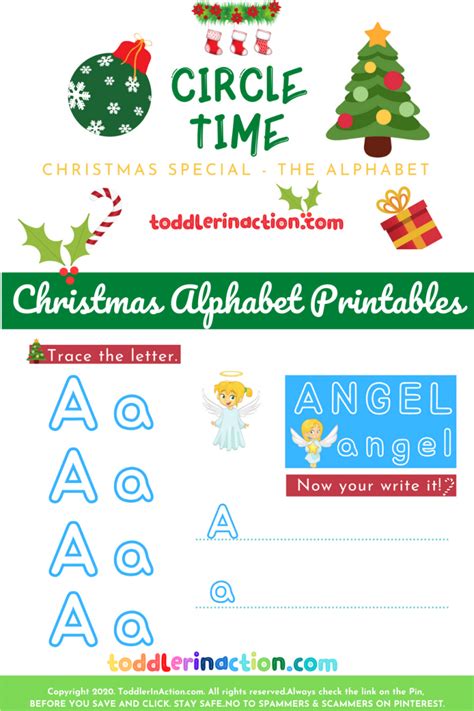 christmas activities busy book printable alphabet toddler  action shop