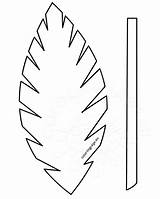 Palm Leaf Template Coloring Tree Leaves Pages Sunday Printable Tropical Easter Branch School Templates Cut Clip Drawing Lesson Craft Feuille sketch template