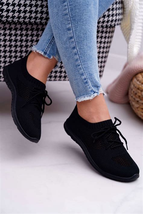 womens sport shoes elastic black jenny cheap  fashionable shoes