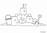 Sand Castle Coloring Pages Colouring Summer Sandcastle Coloringpage Eu Kids Color Sandcastles Easy Beach Preschool Choose Board sketch template