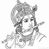 Krishna Balarama Radhe Yashoda Xcolorings Hindu sketch template