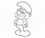 Coloring Smurf Smurfs Trolls Colorironline Puffo sketch template