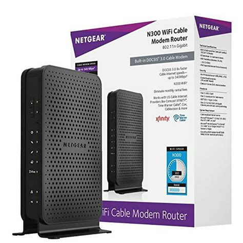 netgear   wifi cable modem router combo  docsis  certified  xfinity
