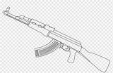Ak 47 Rifle Ak47 Drawing Assault Coloring Book Line Firearm Monochrome Angle Illustration Pngwing sketch template