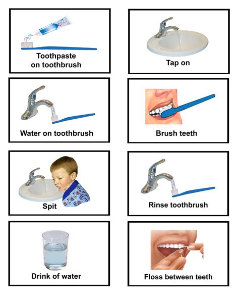 printable brush teeth activity