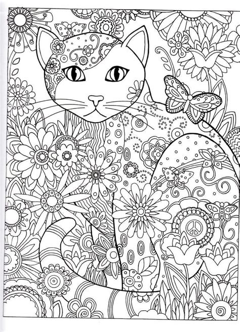 cat coloring pages  adults part