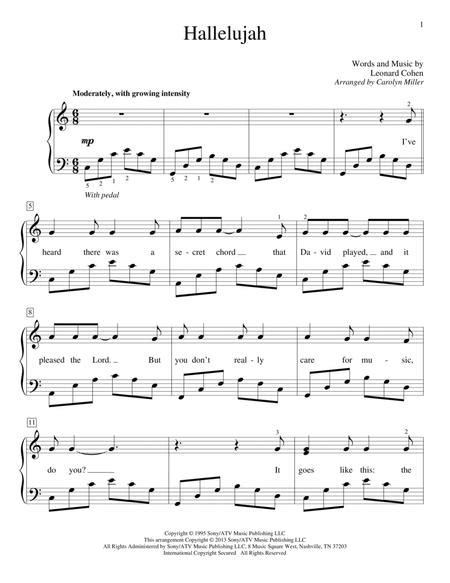 Download Hallelujah Sheet Music By Leonard Cohen Sheet