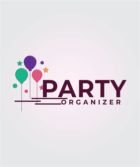 party logo template  vector art  vecteezy