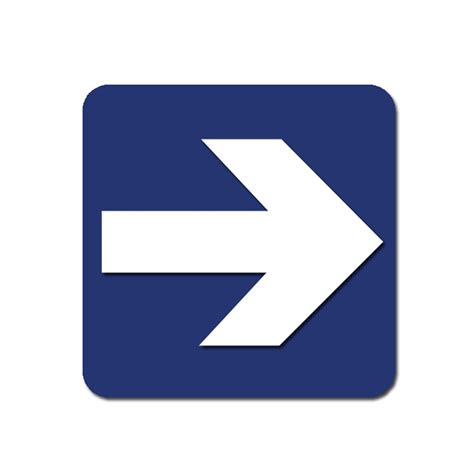 arrow sign ep white  blue bp