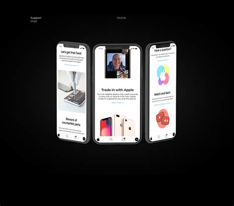 apple website redesign  behance