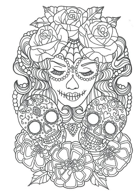 printable skull coloring pages customize  print