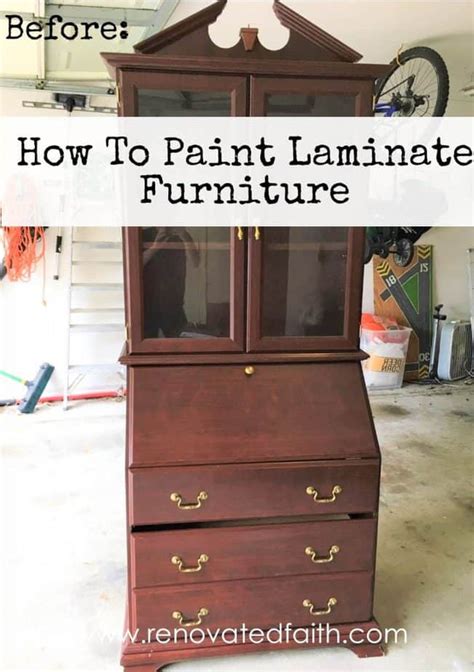 paint laminate furniture     painted
