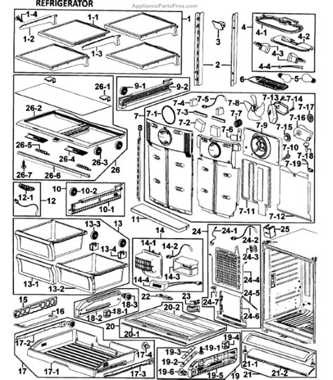 parts  samsung rfabwpxaa  refrigerator parts appliancepartsproscom