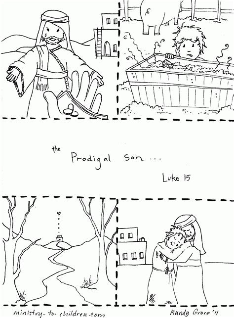 prodigal son coloring page clip art library