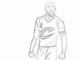 Kyrie Irving Drawing Coloring Pages Shoes Sketch Cavs Drawings Torch Human Template Getdrawings sketch template