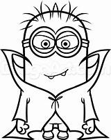 Purple Minions Drawing Minion Coloring Getdrawings sketch template