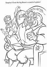 Beast Coloring Pages Belle Beauty Disney Adult Halloween Princess Scaring Colouring La Books Stress Sheets Coloringdisney Tumblr sketch template