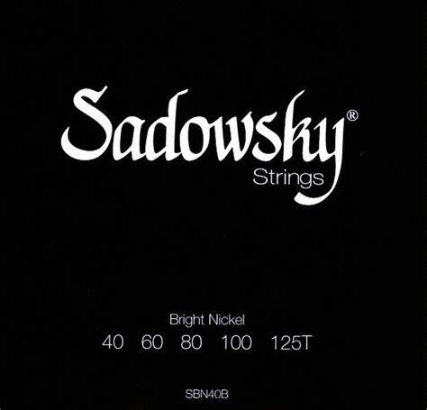 sadowsky black label bright nickel