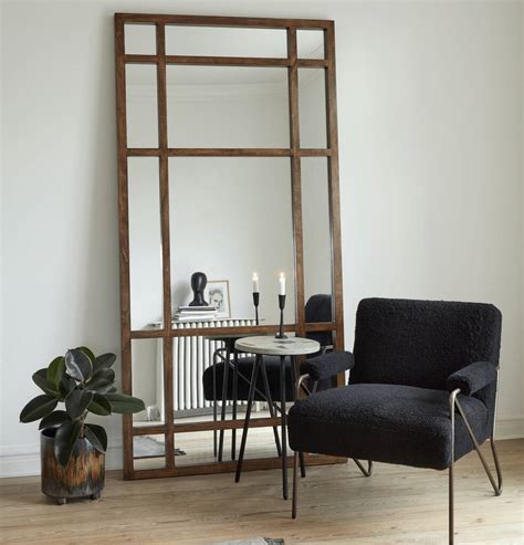 extra large wooden framed mirror   forest  notonthehighstreetcom