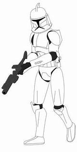 Clone Trooper 15a 501st Clon sketch template