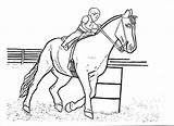 Riding Drawing Horse Coloring Pages Getdrawings Rider Drawings sketch template