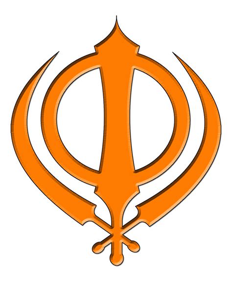 khanda orange  insignia   khalsa  khanda pu flickr
