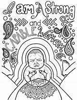 Born Ausmalbilder Doula Affirmations Mandalas sketch template