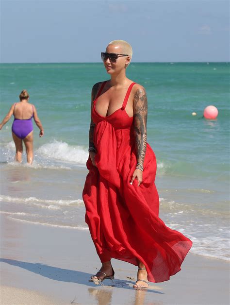 Amber Rose Cleavage The Fappening 2014 2020 Celebrity